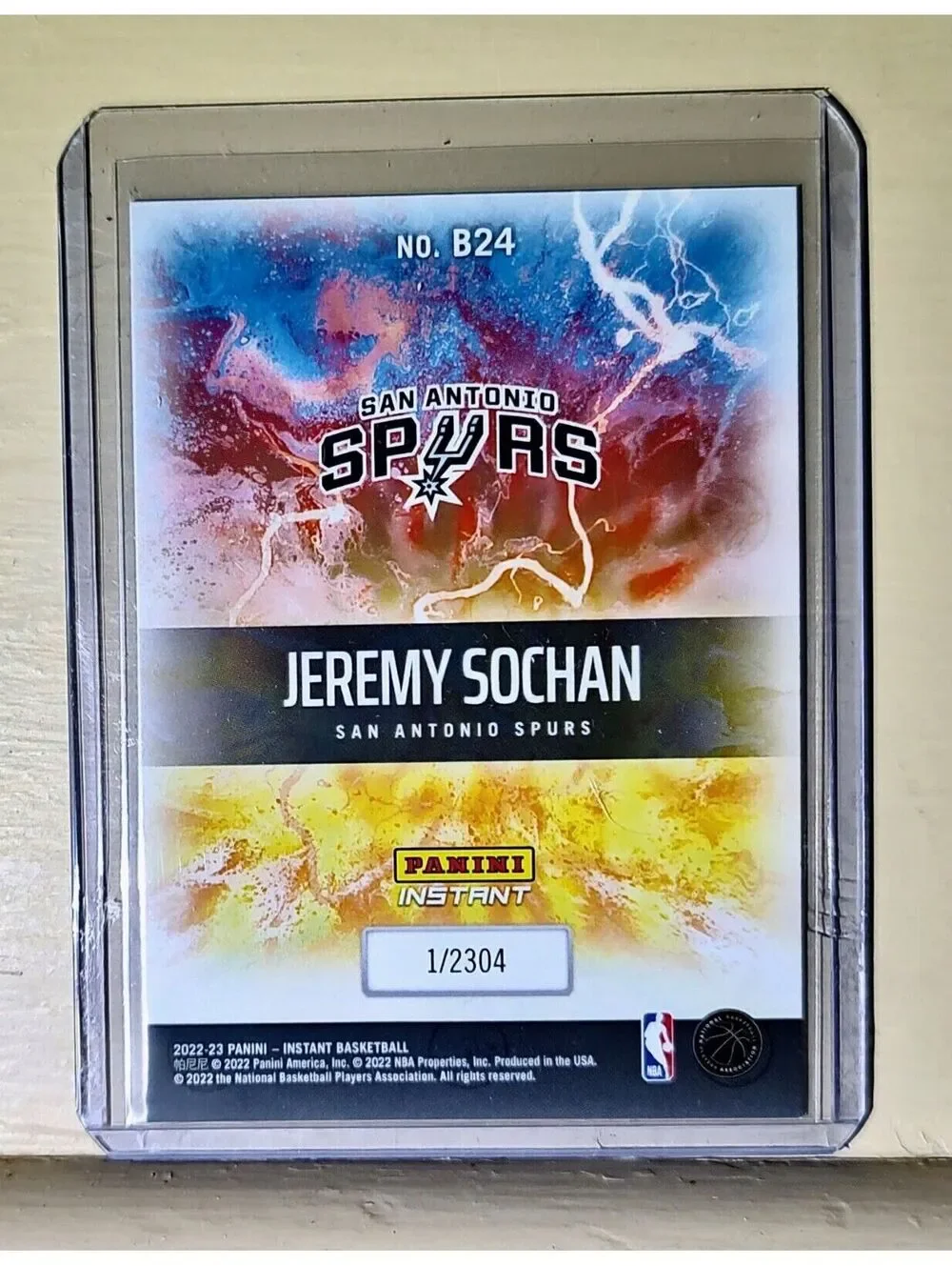 Jeremy Sochan 2022-23 Panini NBA Breakaway #24 Rookie Basketball Card 1/2304